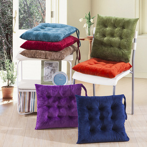 Coussin de chaise en peluche douce, coussin de siège de bureau épaissi, rembourré en fibres de polyester - Product Image 4