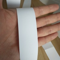 Taffetas de nylon blanc de 2 cm de largeur pour étiquettes d'entretien des vêtements