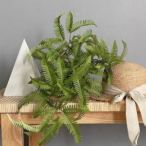 Plante artificielle en plastique, longues feuilles de fougère, herbe, 60 cm, haute qualité, réaliste, <span class=keywords><strong>d</strong></span>écorative pour la maison, centre de table de mariage - Product Image 5