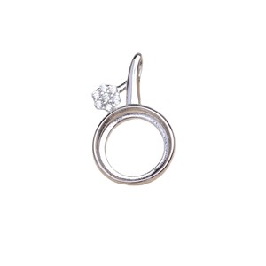 WENCHI S925 Plata Soporte Redondo para Colgante de Perla 9.8-10mm, Dije Vacío para Componentes de Fabricación de Joyería DIY - Product Image 4