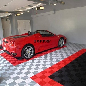 Modular Interlocking <b>Plastic</b> Vented Floor <b>Tiles</b> for Detailing and Workshops - Product Image 6