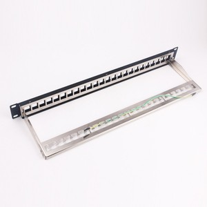 Cat6a che chắn 10gbe <span class=keywords><strong>Patch</strong></span> <span class=keywords><strong>Panel</strong></span> 19 inch SPCC thép ul94v0 căn cứ giá gắn kết - Product Image 2