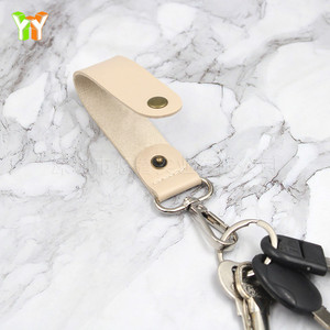 Car <b>keychain</b> pendant, Instagram-worthy <b>leather</b> key lanyard, couple's wrist lanyard, custom logo gift. - Product Image 3