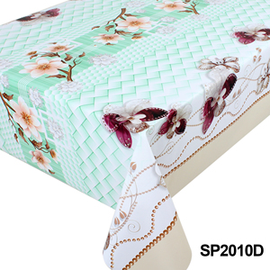 Nappe en PVC à imprimé floral, linge de table imperméable, résistant à l'huile, lavable, housse de table en vinyle pour salle à manger, décoration de la maison - Product Image 2
