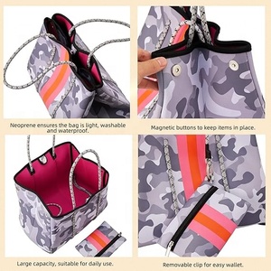 <span class=keywords><strong>กระเป๋า</strong></span>ผ้านีโอพรีนสำหรับผู้หญิง<span class=keywords><strong>กระเป๋า</strong></span>ชายหาดแบบเจาะรูกระเป๋าขนาดเล็ก<span class=keywords><strong>กระเป๋า</strong></span>ผ้านีโอพรีนออกแบบได้ตามต้องการ - Product Image 3