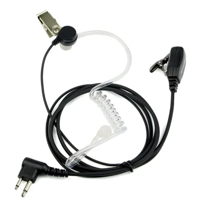 2 Pin PTT MIC Noise Reduction Acoustic Tube Earpiece Headset For GP88 CP200 radio earphone