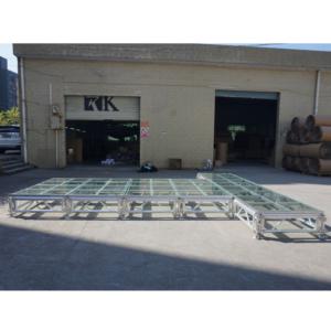 Plataforma de escenario con acabado de plexiglás de aluminio de 4x4 pies, escenario moderno - Product Image 5