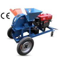 Machinerie forestière, broyeur de bois, machine efficace pour broyer les feuilles de palmier