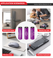 Baterai AA Isi Ulang 3200mWh 1.5V Li Ion untuk Mouse Nirkabel, Keyboard, Pengontrol Game, dan Periferal PC