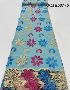 Nouveau style de tissu en dentelle africaine, voile <span class=keywords><strong>suisse</strong></span> 100 % coton, dentelle <span class=keywords><strong>suisse</strong></span> en voile en <span class=keywords><strong>Suisse</strong></span> 2026, matière pour vêtements en dentelle sèche - Product Image 5