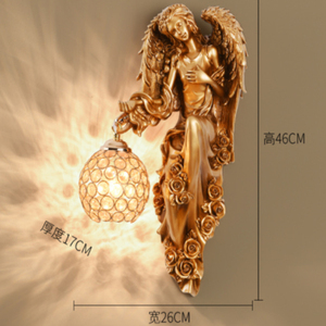 Pura Virgen María motivo de dibujos animados fondo de cabecera luces de pared decoración Ángel <span class=keywords><strong>Venus</strong></span> diosa Santa lámparas de pared - Product Image 2