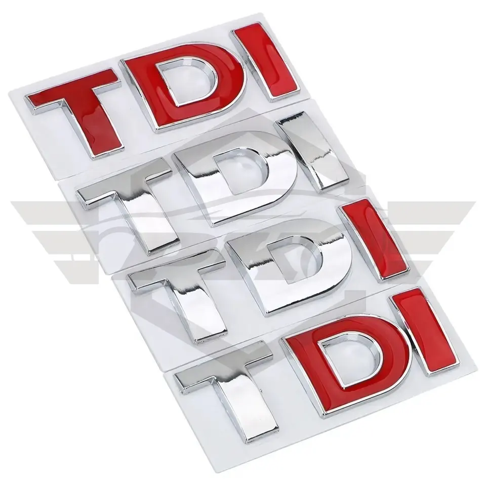 Auto 3D styling metallo TDI emblema Stickers distintivo per Volkswagen VW Polo Golf Jetta Passat b5 b6 GTI Touran Bora Audi