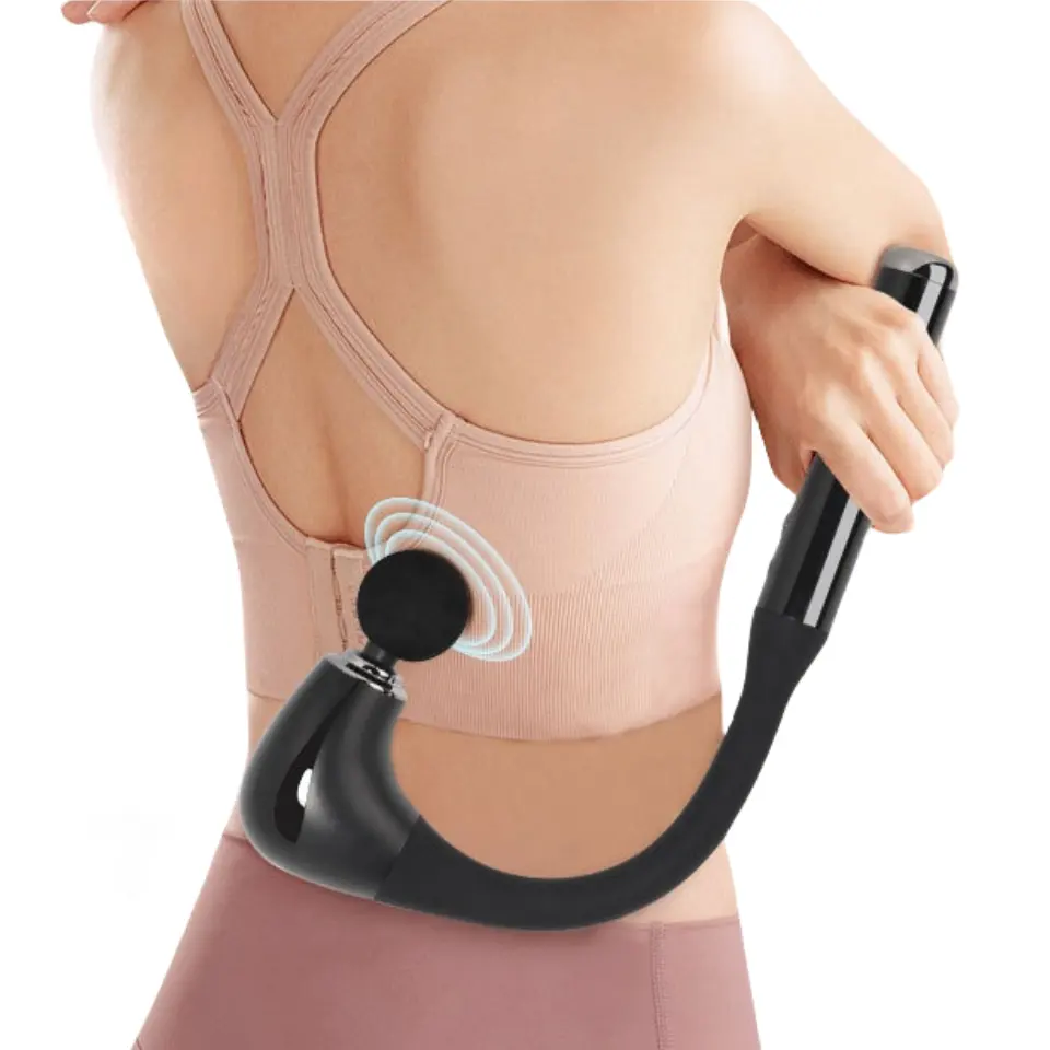 2024 thiết kế mới hình chữ U massage súng bộ gõ trở lại Massager dài xử lý fascia súng