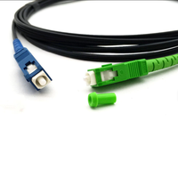 Cable de Conexión Preconectado SC/UPC SC/APC, Simplex/Dúplex FTTH, Cables de Fibra Óptica para Interiores y Exteriores 10m/50m/100m