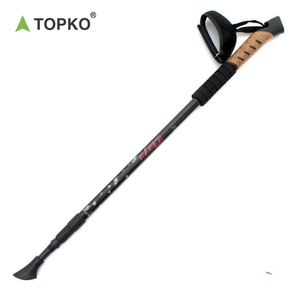 TOPKO Canne <span class=keywords><strong>pliable</strong></span> en liège et aluminium avec LOGO personnalisé Canne <span class=keywords><strong>télescopique</strong></span> antidérapante <span class=keywords><strong>Bâton</strong></span> <span class=keywords><strong>de</strong></span> <span class=keywords><strong>marche</strong></span> pour trekking - Product Image 5