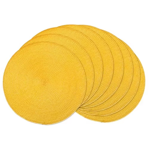 Minimalist Solid-color Plastic PP Placemat Woven Heat-resistant coaster Anti-scald Hotel <b>Table</b> Mat Custom Label - Product Image 6