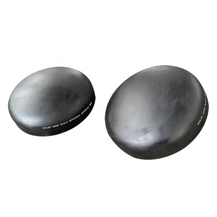Large Size ASME B16.9 Black Butt Weld SCH40 A234 WPB Carbon Steel Tube End Caps