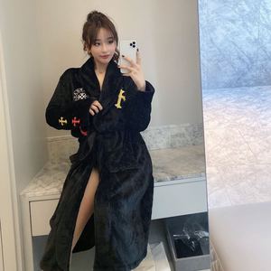 <span class=keywords><strong>Albornoz</strong></span> de lujo de invierno, bata de baño bonita, Pijama de Felpa, Pijama <span class=keywords><strong>Polar</strong></span>, ropa de dormir de una pieza, bata de <span class=keywords><strong>mujer</strong></span>, pijamas de lana para <span class=keywords><strong>mujer</strong></span> - Product Image 4