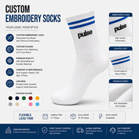 Chaussettes de sport pour hommes avec logo personnalisé, couleur personnalisée, chaussettes mi-mollet tricotées, broderie de lettres, chaussettes d'hiver pour le basketball et la course à pied