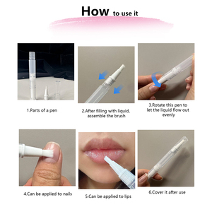 Disponibilidad Inmediata: Aplicador Cosmético Desechable Transparente de 3ml con Cepillo de Nylon PP para Brillo Labial y <span class=keywords><strong>Aceite</strong></span> para Uñas, Logotipo OEM, MOQ Bajo - Product Image 3