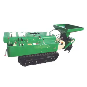 Easy Operate Night Work Multi-functional Cultivator Crawler Rotary Tillage Ripper Fertilizer Applicator Rotary Cultivator