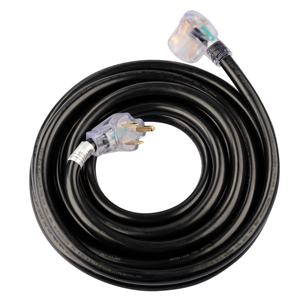 S20913 Heavy Duty 40 Pé 8 AWG/3C 6-50 Nema R <span class=keywords><strong>Plug</strong></span> Iluminado Cabo de Soldagem com ETL Aprovado Soldador Cabo de Extensão EV cabo de alimentação - Product Image 2