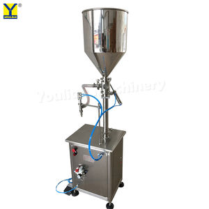 Máquina de llenado de botellas de pasta de alimentos, máquina de jugo de aceite de Perfume, semiautomática, Vertical, neumática, 100-1000ml, 1 cabezal, 30L - Product Image 2