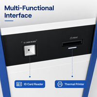 Kiosque de paiement interactif en libre-service pour intérieur, 21,5, 23 et 27 pouces, avec imprimante, écran tactile capacitif et SDK intégré pour la commande