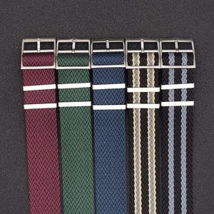 Correas de reloj de nailon de paso único, tradicional, personalizado, 20mm, 22mm, correa de sarga de espiga, venta al por mayor - Product Image 3