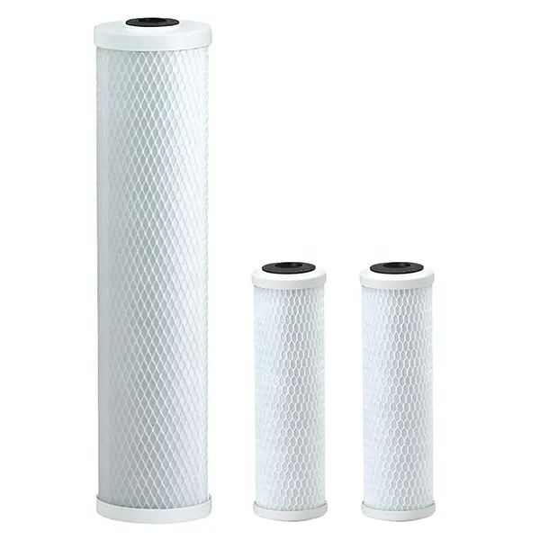 10 20 inch counter top gravity activated carbon block filter and water filter cartridge for water treatment