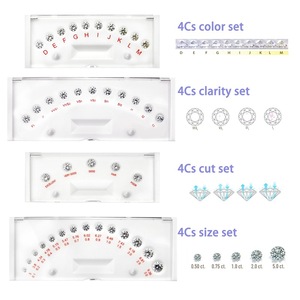 Diamond Comparison Tool Round Loose Stones Size Reference For DIY Jewelry Making Plastic Material 4Cs Grading Standard - Product Image 4