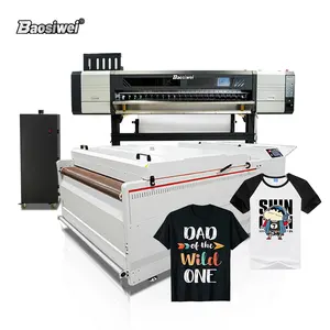 Baosiwei White Ink Direct To Film Printer heat transfer inkjet Printing Machine i3200 DTF Printer With Shaker and Dryer