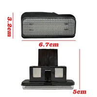 2 Luces LED Blancas para Matrícula Sin Error para Mercedes Benz W219 W211 W203 WAGON E320 E500 AMG E63 S211 C240