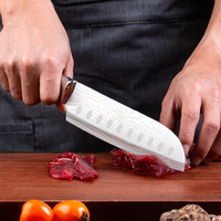 Voedselveilige Santoku-mes 30Cr13 roestvrijstalen koksmes restaurantkeuken cateringbenodigdheden scherp mes professioneel