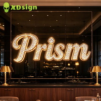 Enseigne au néon personnalisée XDsign avec diamants scintillants, enseigne extérieure 3D, enseigne lumineuse au néon, décoration de magasin, enseignes pour la décoration d'événements commerciaux
