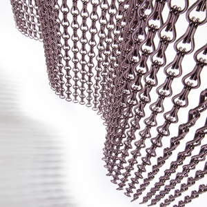 <span class=keywords><strong>2025</strong></span> loại mới kiến trúc trang trí Vật liệu Tốt lưới Chuỗi liên kết Rèm Xoắn ốc dây kim loại vải lưới - Product Image 1