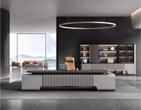 2024 luxe moderne président Table de bureau grand bureau patron travail ordinateur bureau L forme meubles commerciaux