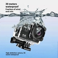 Caméra d'action Offre Spéciale Ultra HD 4K 30fps WiFi 170D Casque étanche sous-marin Enregistrement vidéo Sport Cam