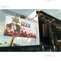 Panneau vidéo LED d'extérieur Concerts de musique Roadshows 500X500 3X4 6X3 6Ftx8Ft P2.6 P2.9 2.9Mm P3.9 Écran d'affichage de scène mobile