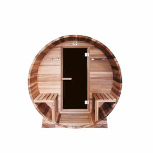Açık fin beyaz çam ahşap varil Sauna katı ahşap 4 kişi kuru buharlı Sauna odası - Product Image 4