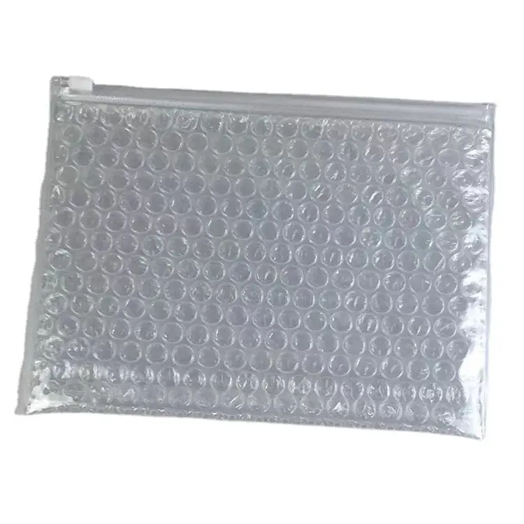 Factory Direct Custom Logo And Size Reusable Bubble Pouch Bag Custom Zippered Bubble Pouch Bag