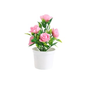 Décoration Créative pour la Maison : <span class=keywords><strong>Pot</strong></span> de Rose <span class=keywords><strong>en</strong></span> Plastique pour Plantes Vertes d'Intérieur et d'Extérieur, Ornements Floraux pour Thanksgiving - Product Image 5