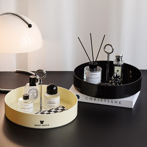 Boîte de rangement multifonctionnelle en métal nordique avec poignée circulaire pour aromathérapie, cosmétiques, soins de la peau, articles divers et bureau - Product Image 2