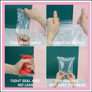 Bolsas de plástico transparente con cierre hermético de 6 x 9 pulgadas, paquete de 500, para tarjetas, sobres, almacenamiento, dulces de panadería, embalaje - Product Image 3