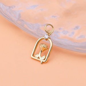Nouveaux accessoires de mode personnalisés en argent sterling s925 <span class=keywords><strong>petit</strong></span> <span class=keywords><strong>prince</strong></span> rose pendentif DIY bracelet collier pendentif - Product Image 3