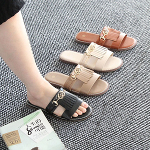 Fashionable Flat <b>Summer</b> Casual Breathable Outdoor Retro Wear-resistant Wholesale Women's <b>slippers</b> Sandals - Product Image 1