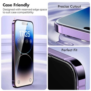 Venta Directa de Fábrica, Protector de Pantalla de Vidrio Templado 9H 2.5D para Teléfono 15, 15 Pro, 14 Plus, 11 XS Max, Vidrio Protector HD - Product Image 5