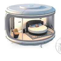 Maison mobile de luxe en acier léger, durable, écologique, étanche, gain de temps, garantie 5 ans