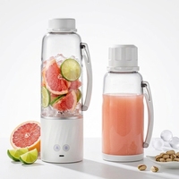 Draagbare USB-oplaadbare snoerloze mini smoothie mixer fruitshake fles voor sportschool, keuken, reizen, cadeau