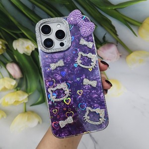 Funda de Lujo <span class=keywords><strong>con</strong></span> Diamantes para Teléfono Móvil <span class=keywords><strong>iPhone</strong></span> X 11 12 13 14 15 16 17 Pro Max Air, <span class=keywords><strong>Fundas</strong></span> para Samsung S24U S26U A05S A24 - Product Image 5